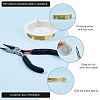 1 Set ABS Plate with Zinc Alloy Sticks and 1Pc Carbon Steel Round Nose Pliers TOOL-DC0001-14-4