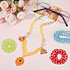 SUNNYCLUE 40 Strands 10 Colors ABS Plastic Cable Chains CHAC-SC0001-01-4