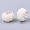 Resin Rhinestone European Beads RPDL-T002-04M-2