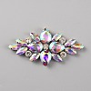 Glass Cabochons(Hot Melt Adhesive On The Back) LS-GGLA-WH0020-18E-1