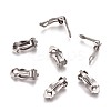 Tarnish Resistant 304 Stainless Steel Clip-On Earrings Findings X-STAS-Q185-01-4