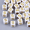 Plating Acrylic Beads SACR-S297-09S-1