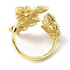 Clear Cubic Zirconia Triple Butterfly Open Cuff Ring RJEW-F147-02G-3