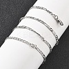 Brass Figaro Chains Necklaces for Women NJEW-D302-29P-3
