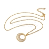 Brass Micro Pave Cubic Zirconia Pendant Necklaces for Women LS-NJEW-U020-01G-01-4