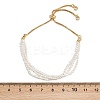 Brass Box Chain Slider Bracelets BJEW-D366-01G-3