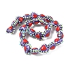 Baking Paint Glass Bumpy Beads Heart LAMP-V001-09G-3
