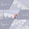15Yards Milk Fibre Embroidery Flower Lace Trim OCOR-CY0001-55-5