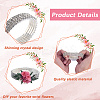 Plastic & Rhinestone Stretch Bracelets AJEW-WH20064-05-5
