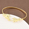 Marine Organism Brass Cuff Bangles for Women BJEW-D368-03G-G-1