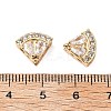 Brass Micro Pave Cubic Zirconia Beads KK-A259-10G-3