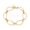 Brass Chain Bracelets BJEW-N032-01G-2