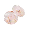Luminous Handmade Foil Glass Beads LAMP-P020-01A-04-3