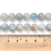 Natural Aquamarine Beads Strands G-F591-29B-8mm-5