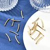 SHEGRACE Brass Curved Tube Beads XGRPCU093-259G-4