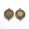 Tibetan Style Cabochon Connector Settings TIBE-A17990-AB-FF-1