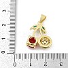 Brass Micro Pave Cubic Zirconia Pendants KK-Z090-01G-01-3