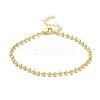 Rack Plating Brass Ball Chain Bracelets for Women BJEW-G676-01A-G-1