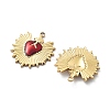 304 Stainless Steel Enamel Pendants STAS-Z121-38G-02-2