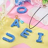 5Pcs 5 Styles Handmade Polymer Clay Rhinestone Big Pendants FIND-BT0001-39F-7