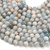 Natural Aquamarine Beads Strands G-F591-29A-10mm-03-4