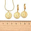 Octagon with Women 304 Stainless Steel Necklaces & Hoop Earring Set for Women SJEW-C007-09G-5