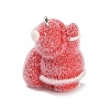 Christmas Flocky Opaque Resin Pendants LS-RESI-C064-01A-2