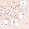 30Pcs 316L Surgical Stainless Steel Pendants STAS-SC0010-52-3
