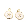 Brass Enamel Charms KK-L237-022G-01-1