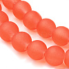 Baking Paint Transparent Glass Bead Strands GLAA-S031-6mm-27-3