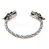 Viking 304 Stainless Steel Open Cuff Bangles for Men BJEW-U001-07D-G-3