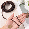5M DIY Frosted Cowhide Leather Cord OCOR-GF0004-97C-02-3