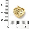 Rack Plating Brass Micro Pave Cubic Zirconia Pendants KK-K392-36G-3