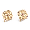 Brass Stud Earring Findings KK-K251-05G-01-1