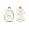 304 Stainless Steel Enamel Pendants X1-STAS-G360-04G-02-1