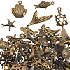 60Pcs Tibetan Style Alloy Pendants FIND-SP0004-07AB-1