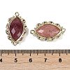 Natural Strawberry Quartz Faceted Horse Eye Links G-B126-02G-09-3