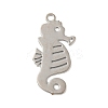 Brass Etched Metal Embellishments Pendants KKC-D001-03P-1