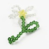 Handmade Glass Beaded Woven Pendants GLAA-I046-10A-2
