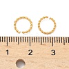 Brass Twisted Open Jump Rings KK-H532-43E-G-3