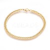 Ion Plating(IP) 304 Stainless Steel Curb Chain Bracelets BJEW-P235-13G-1