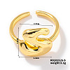 Fashionable Letter Brass Open Cuff for Women UR6840-19-1