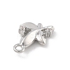 Brass Micro Pave Cubic Zirconia Pendants KK-D283-12P-2