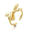 Rack Plating Brass Micro Pave Clear Cubic Zirconia Cuff Finger Rings for Women RJEW-M028-31G-02-2