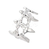 304 Stainless Steel Cuff Rings RJEW-D306-27P-01-2