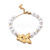 Ion Plating(IP) 304 Stainless Steel Link Bracelets for Women BJEW-P345-03G-4