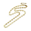 Colorful Enamel Butterfly Link Chain Necklace NJEW-C037-02G-2
