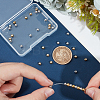 40Pcs 2 Colors Ion Plating(IP) 202 Stainless Steel Beads STAS-UN0056-15-4