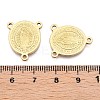 Ion Plating(IP) 201 Stainless Steel Rosary Center Connector Charms X-STAS-T064-47G-3