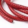Braided Leather Cord with Core WL-F009-B03-6mm-2